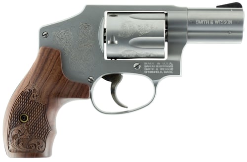 640 357MAG 2.125IN 5RD W/PRES CASE ENG SS/WALNUT | SMITH WESSON | 022188142228